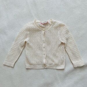 Bonpoint Girls Crochet Cardigan - Size 12m